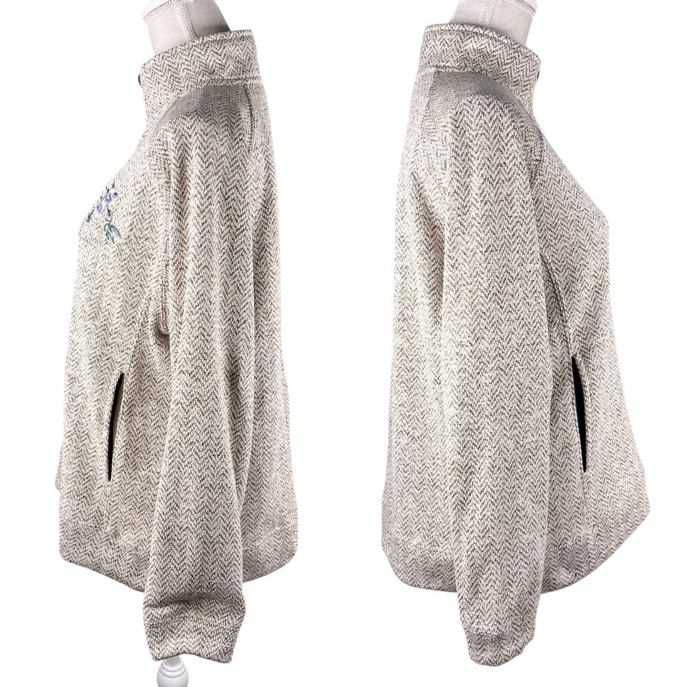 Vintage Wild Wings Collection Zip Jacket Sweatshirt Sweater Hummingbird L - Picture 4 of 11